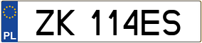 Trailer License Plate